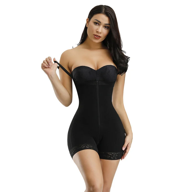 

New instopmelon middle zipper and breasted body shaping garment