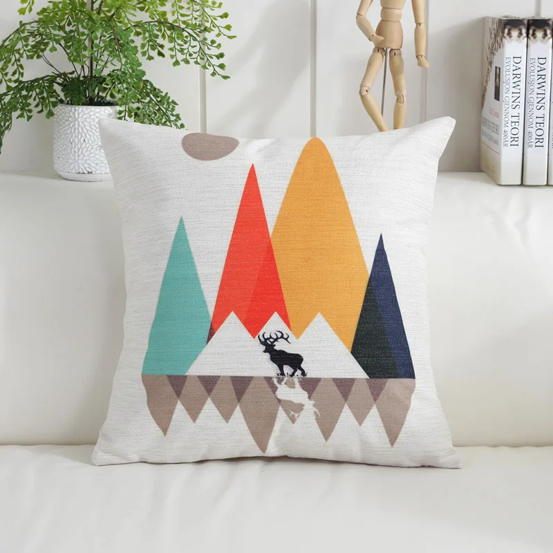 Pillows Cover Nordic Abstract Geometric Linen Sofa Cushion Pillow for /Home Decor (Not Including Filling) | Дом и сад