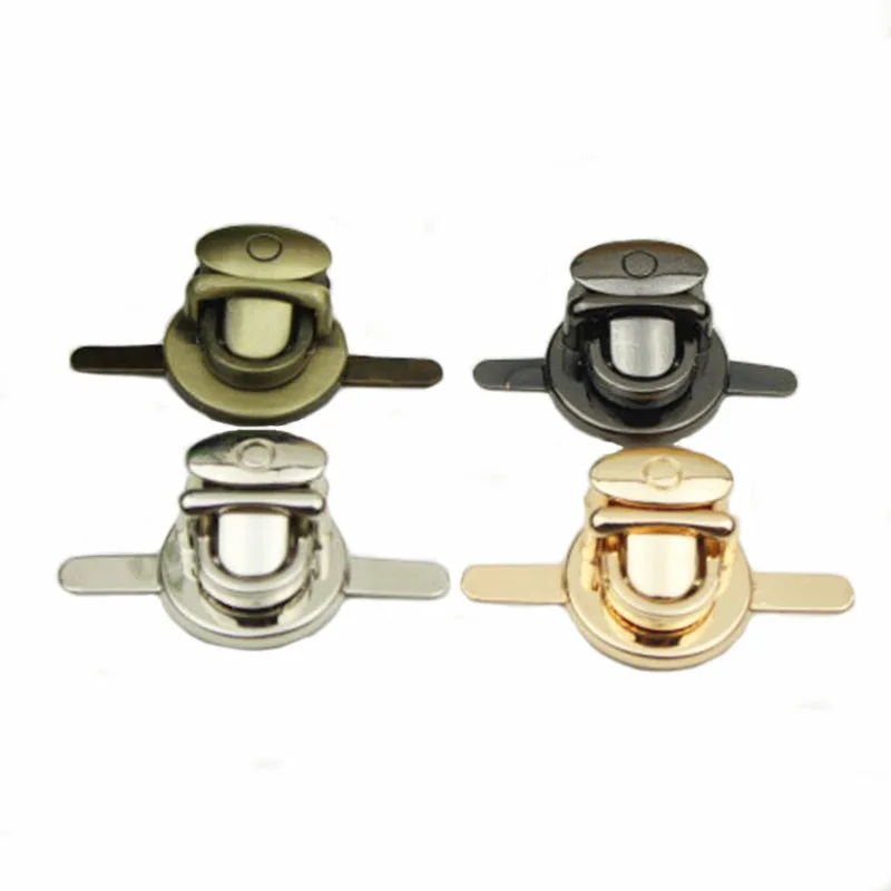 10Pcs Different Sizes Metal Round Clasp Turn Twist Lock Buckle for DIY Handbag Bag Purse Hardware Closure Part Luggage Accessory