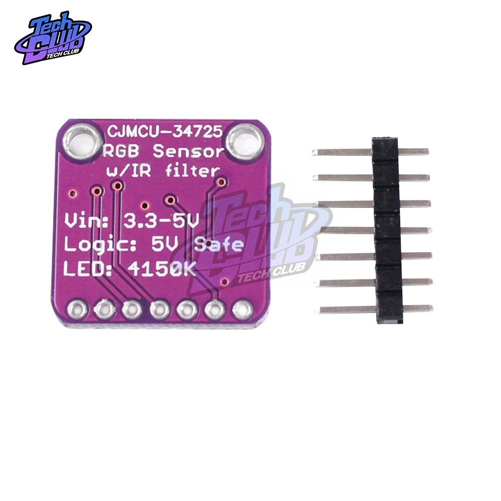 Модуль цветного датчика TCS34725 34725 RGB ИК-фильтр с блокировкой плата для