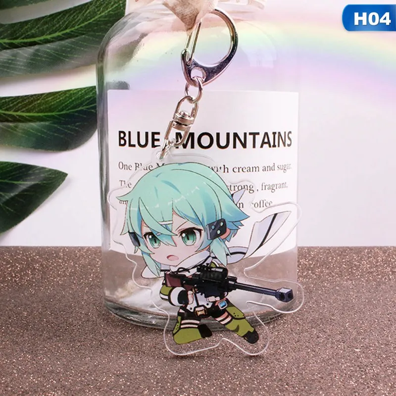 Sword Art Online SAO Yuuki Asuna акриловый брелок для ключей
