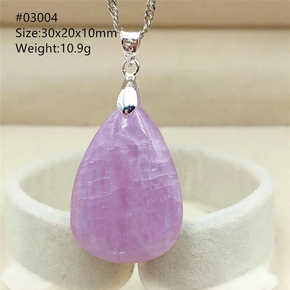 

Genuine Natural Purple Kunzite Cat Eye Pendant Gemstone Women Men Oval Water Drop Kunzite Oval Rare Reiki Jewelry AAAAA