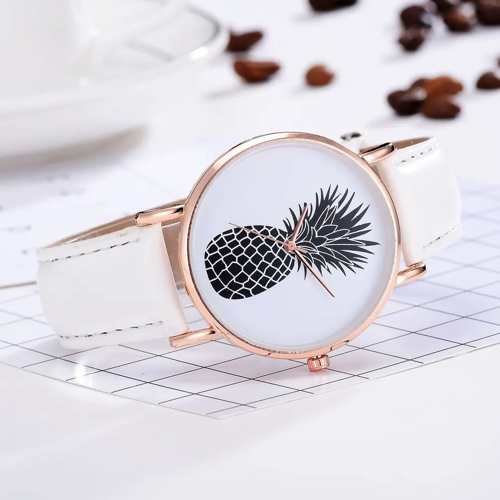 Забавные Женские кварцевые наручные часы с круглым циферблатом и рисунком
