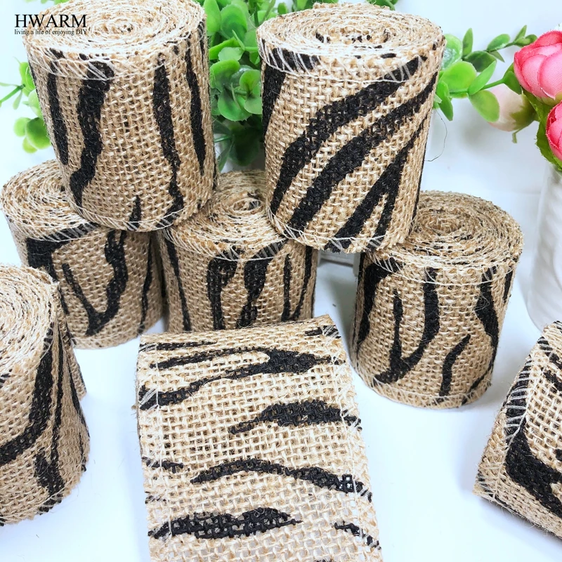 12pcs 6cm Black Line DIY Bow Linen Lace Fabric Ribbon Handmade Wedding Christmas Trim Decoration For Home Party Favors GIFT images - 6