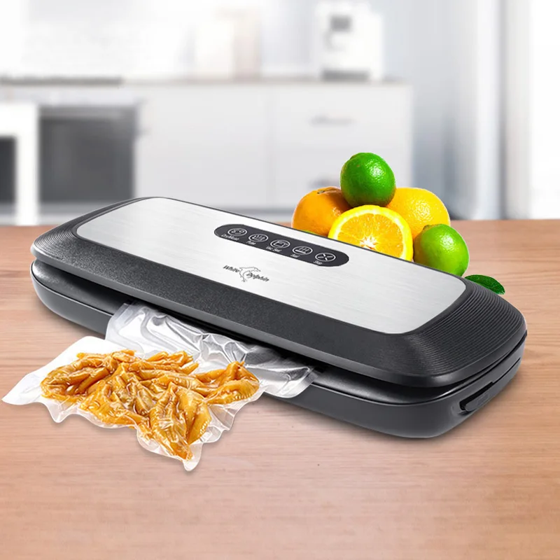 

Best Electric Vacuum Sealer Machine 220V 110V With 10pcs Food Saver Bags Household Automatic Food Vacuum Packaging Machine