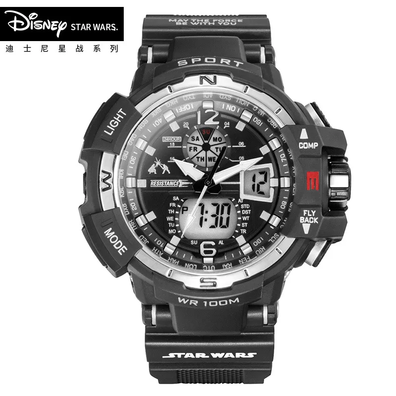 Бренд disney Многофункциональные цифровые часы мужские спортивные 100 м