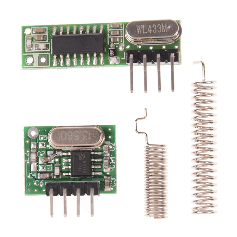 1Pcs 433 Mhz Superheterodyne RF Receiver and Transmitter Module For Arduino Uno Wireless Diy Kit 433Mhz Remote Control | Электроника