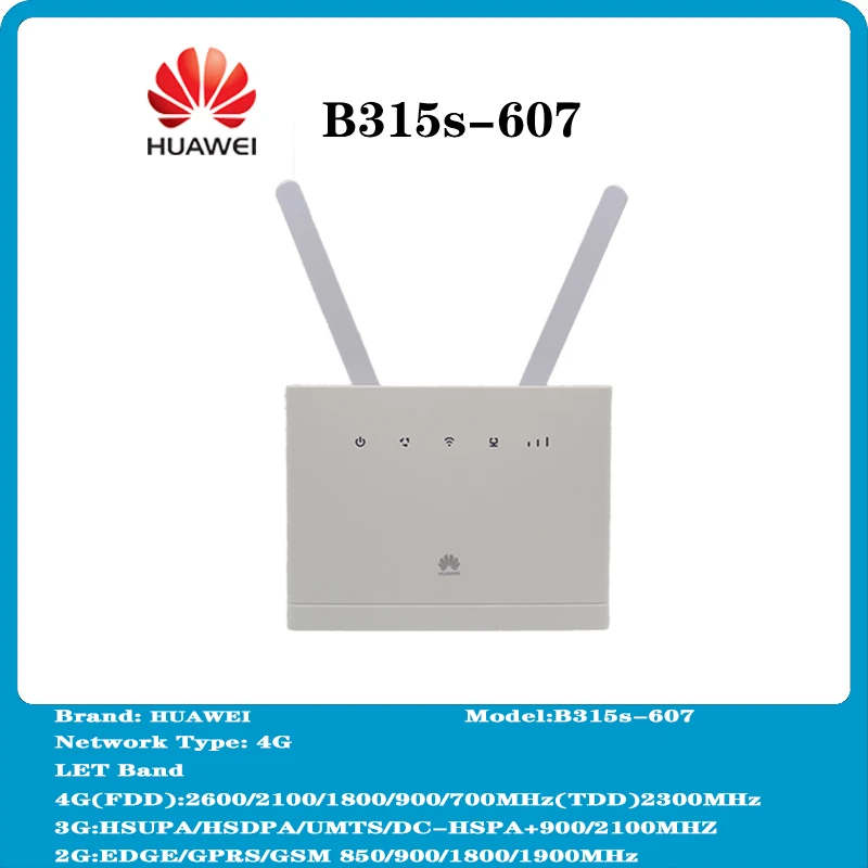 

Разблокированный Huawei B315 B315s-607 4 аппарат не привязан к оператору сотовой связи CPE 3/4G беспроводной маршрутизатор беспроводной шлюз с телевизи...