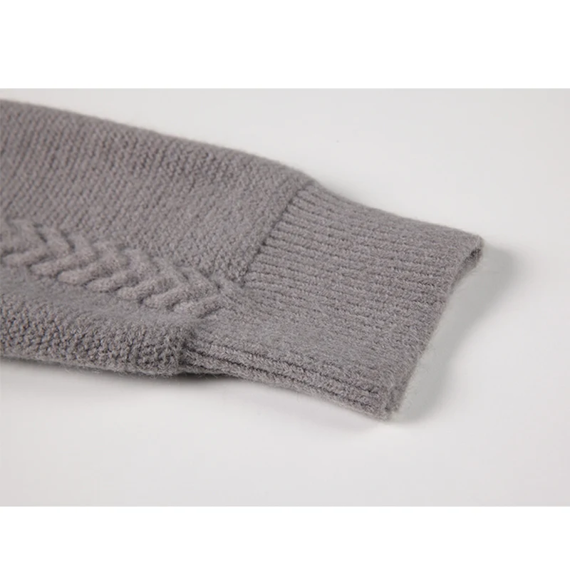 Женский вязаный кардиган на пуговицах повседневный свободный трикотажный