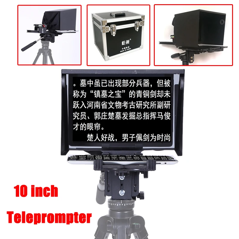 Телепровизор 10 дюймов для планшета iPad Youtube видео интервью речи DSLR камеры провидер