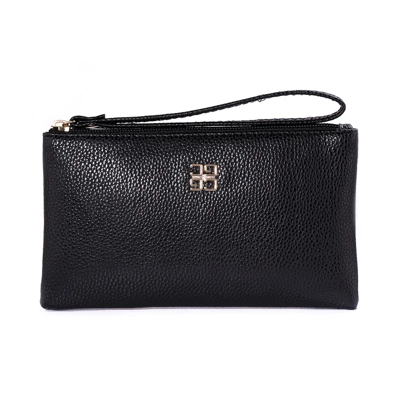 

Women Long Casual Wallet Litchi Grain PU Leather Lady Zipper Phone Pocket Credit Card Holder Female Purse Coin Money Bag Clutch