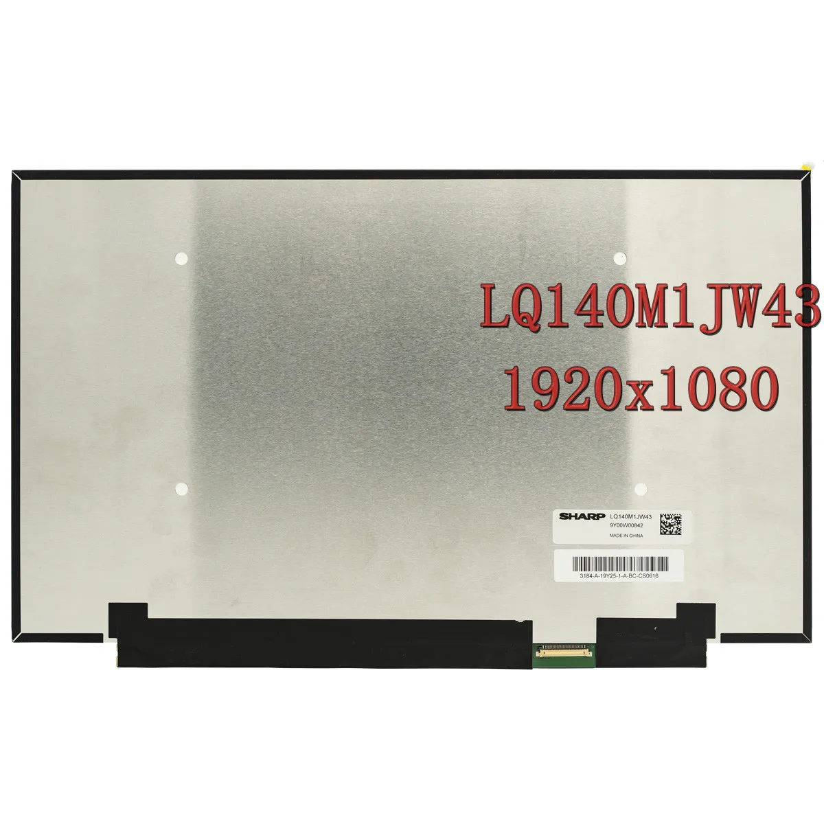 

Экран для ноутбука IPS 14,0 дюйма, светодиодный ЖК-экран NTSC FHD1920x1080 EDP, 30 контактов, LQ140M1JW43