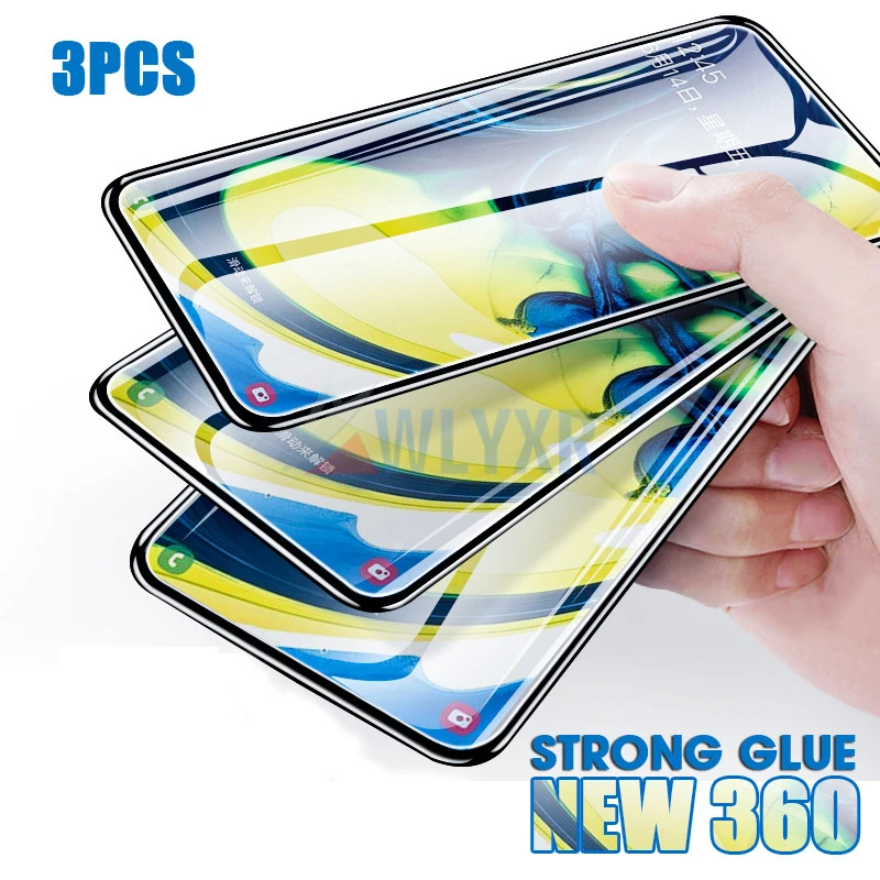 3Pcs Protective Glass For Samsung Galaxy J4 J6 Plus Screen Protector Tempered Glass For Samsung A10 A20 A30 A40 A50 A70 S Cover