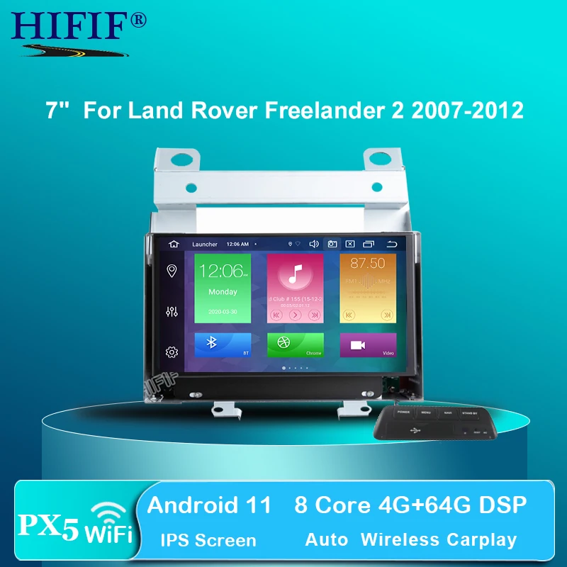 7-дюймовый автомобильный Радио GPS стерео плеер для Land Rover Freelander II 2007-2012 с сенсорным