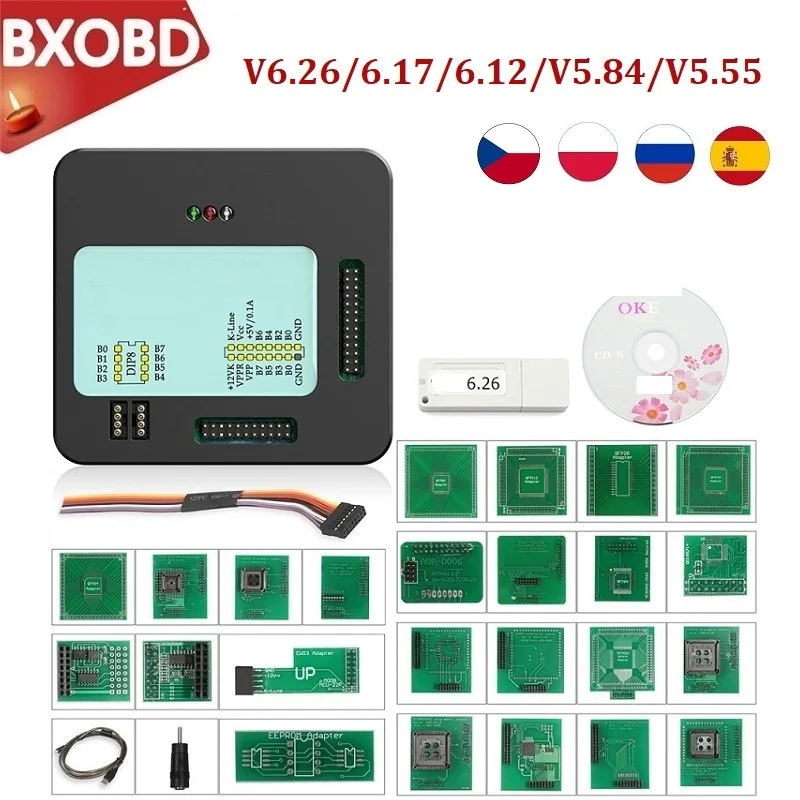 Программатор ЭБУ XPROG 2020 V6.17 X-Prog V5.84 M X Prog EEPROM адаптер 6 26 prog V5.55 | Автомобили и