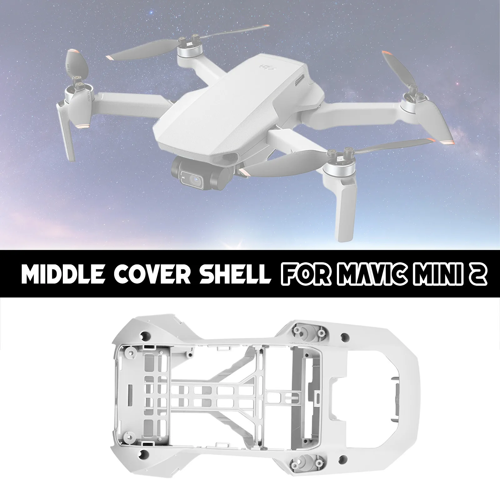 Крышка корпуса дрона средняя рамка Корпус запасная часть для DJI MAVIC Mini 2 RC Drone