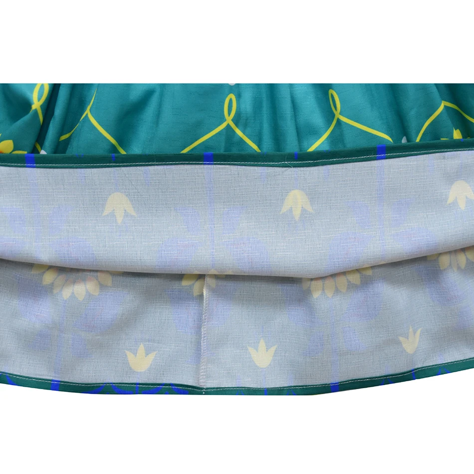 New Year Anna Dress Girls Christmas Birthday Party Princess Cosplay Children Costumes Print Sleeveless Snow Queen Kids Clothing | Детская