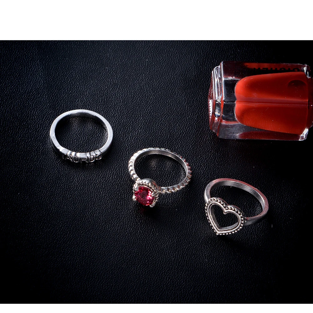 

Of European and American fashion geometric exaggerated ring Hip Pop Neo-Gothic Finger Ring Valentine's day gifts Rings