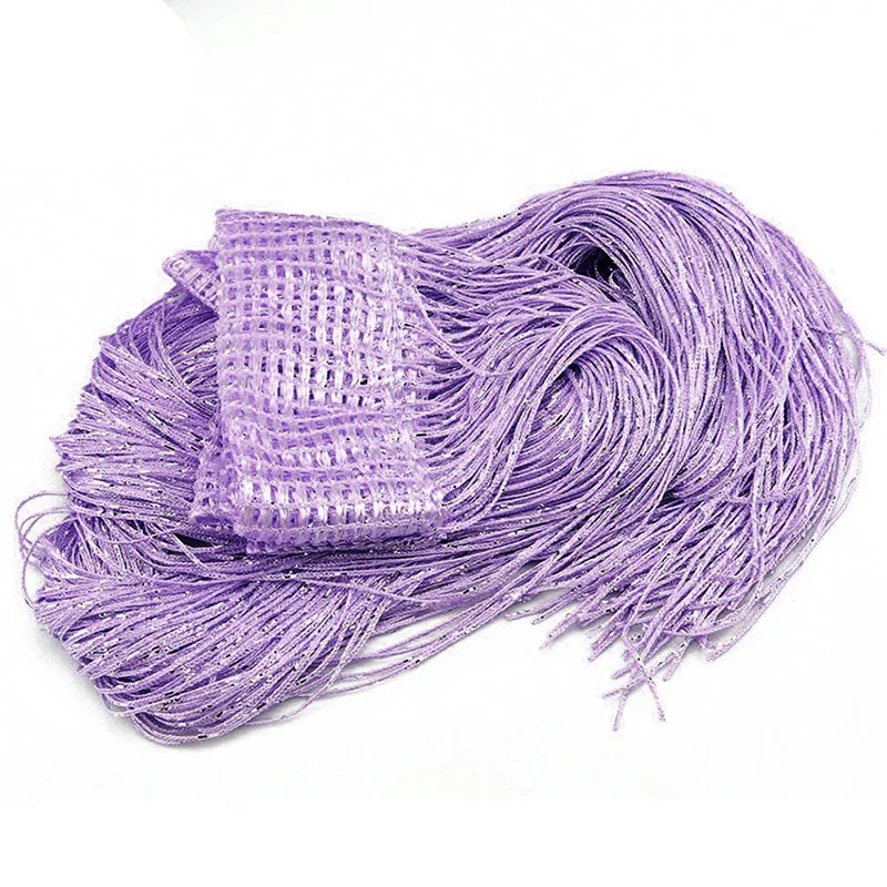 Purple Горячая Распродажа, многоцветная проволочная занавеска для гостиной, блестящая кисточка, Серебряная линия, окно, дверь, делитель, занавеска, балдахин, домашний декор, WP246#40 - Цвет: Purple