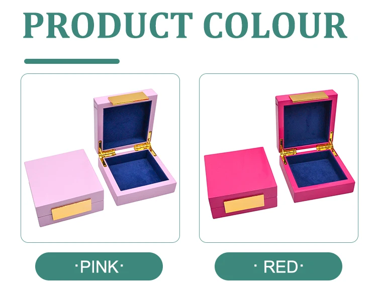 Small Ring Gift Storage Solid Wood Jewelry Case Handcrafts Gloss Wooden Girls Jewellery Box