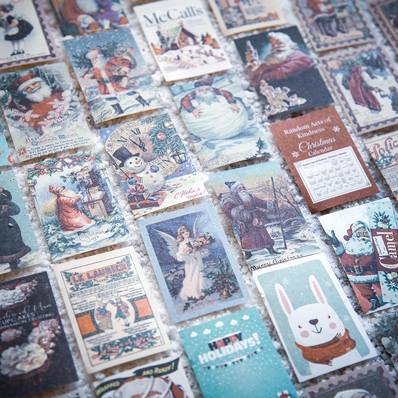 VanYi 100 шт./коробка винтажный Рождественский подарок Материал Бумага для