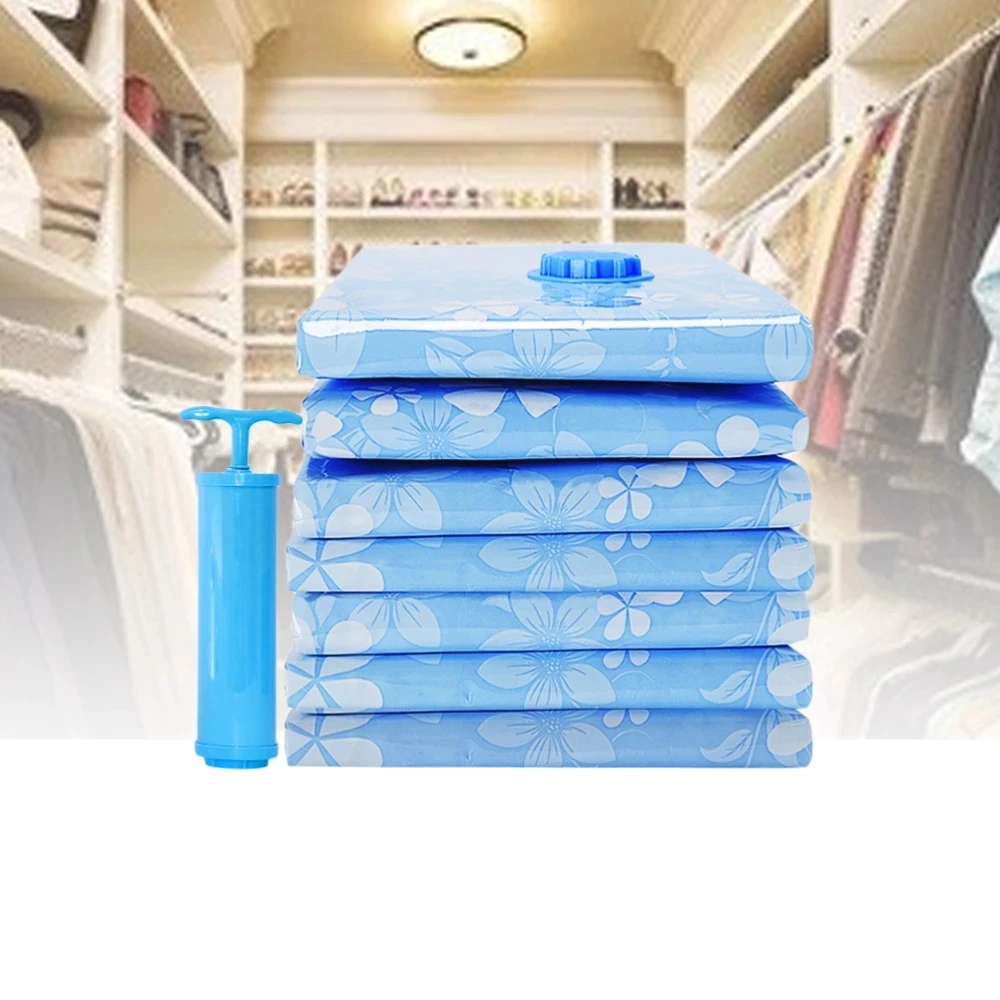 Thickened Storage Vacuum Bag Reusable Cloth Organizer Foldable Compressed sack Clothes Blanket Packing Tools With Hand Pump
