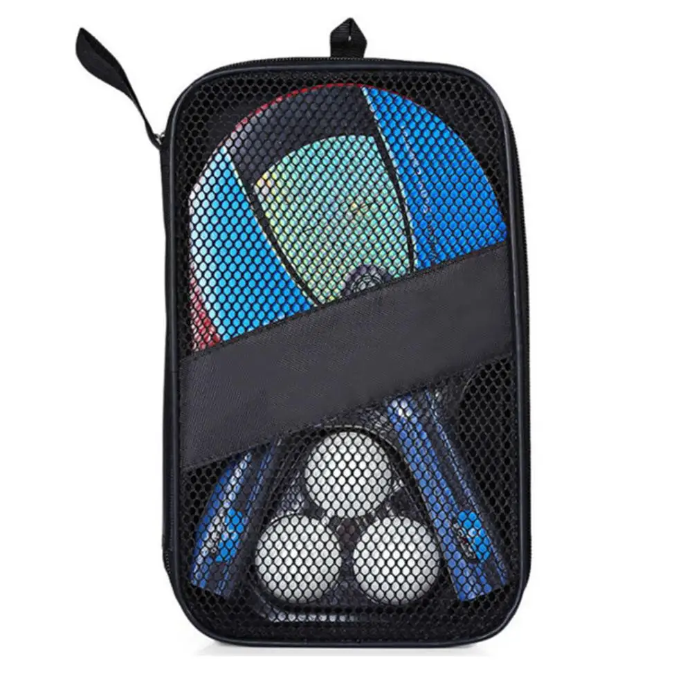 

A Pair Professional Table Tennis Ping Pong Racket Paddle Bat+3pcs Balls Bag Set Lightweight Powerful Long Short Handle Home Fun