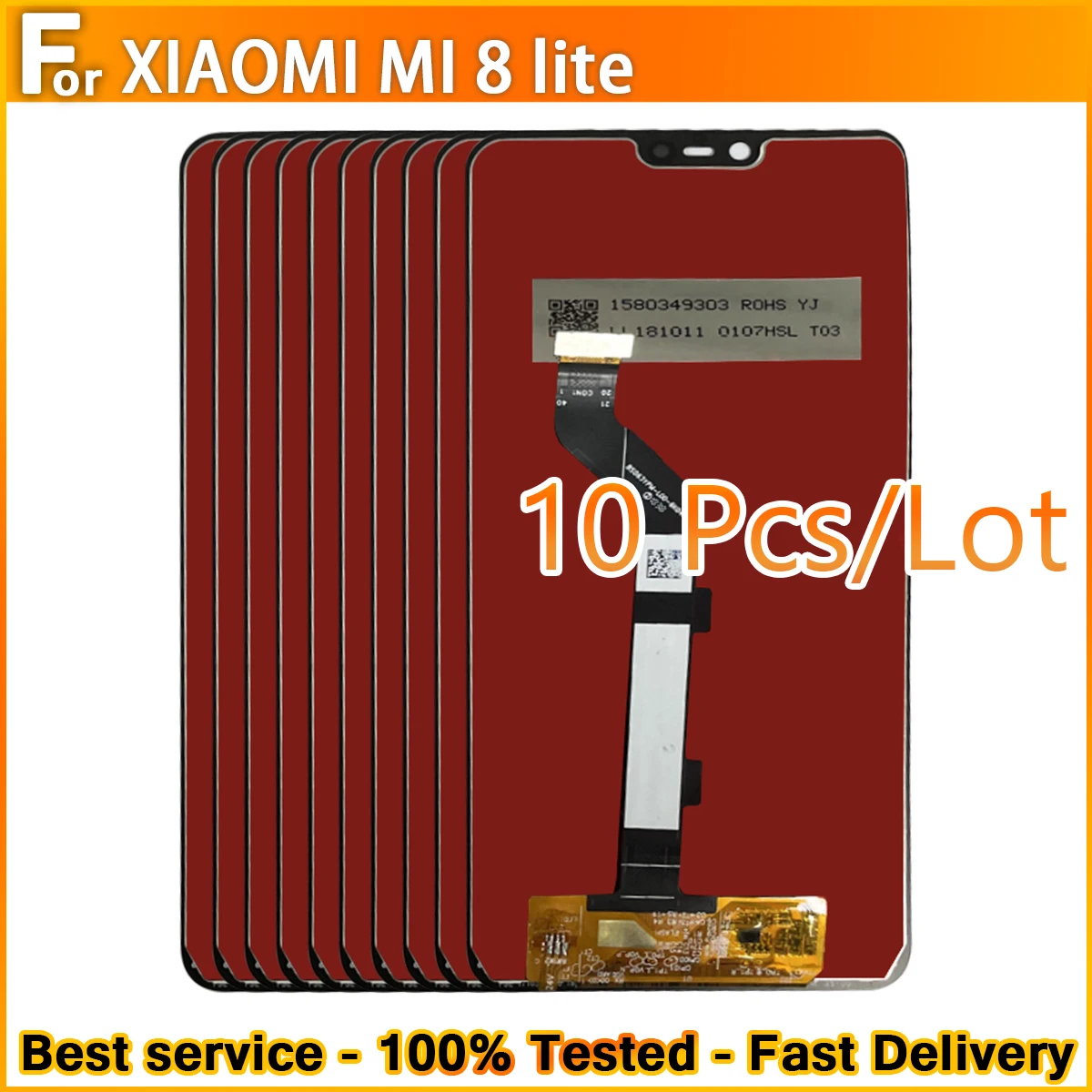 10 шт./для Xiaomi Mi 8 Lite ЖК-дисплей сенсорный экран дигитайзер для замена ЖК-дисплея