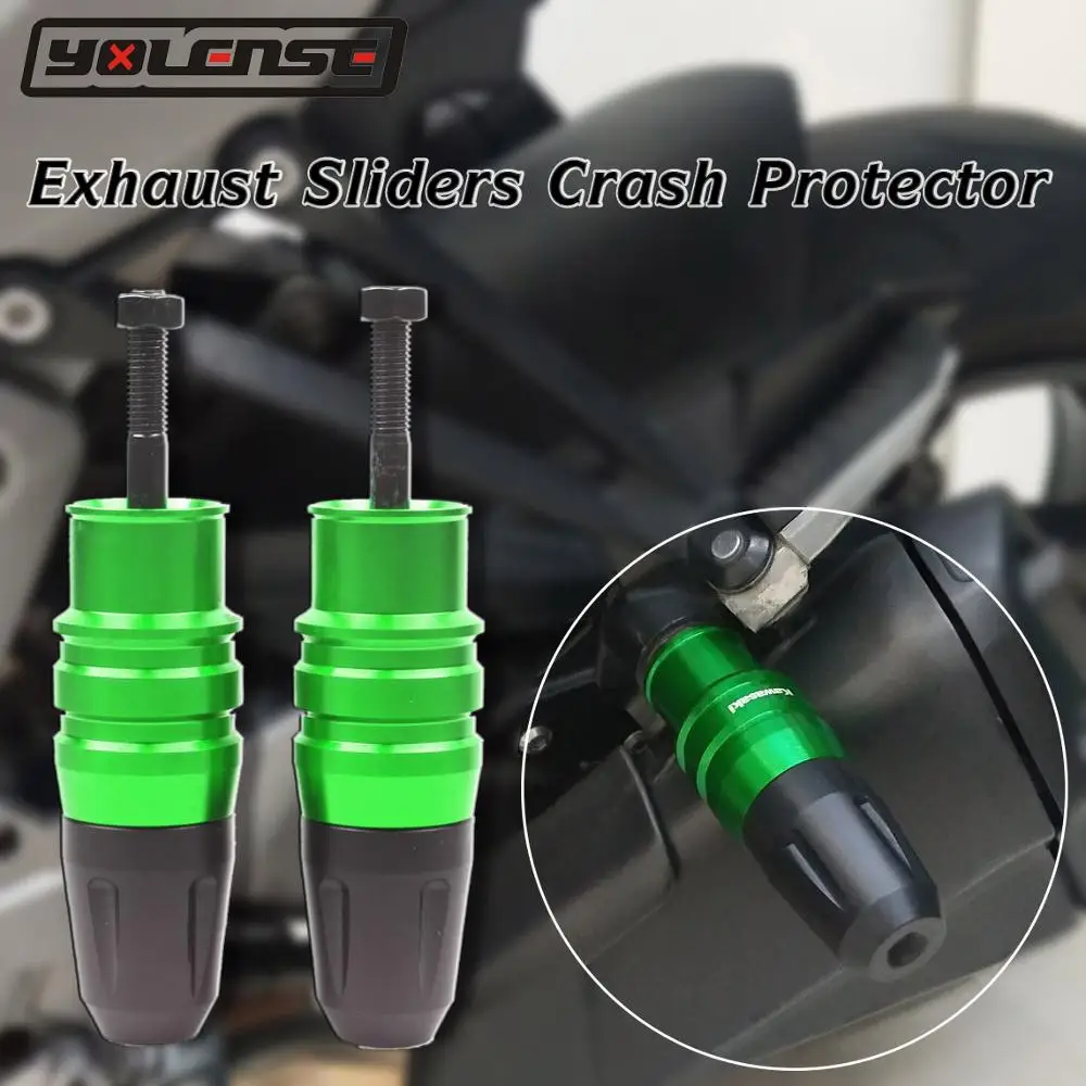 Мотоцикл Краш колодки выхлопные Ползунки протектор для Kawasaki Z1000 Z1000SX Z800 Z750 Z900 Z650
