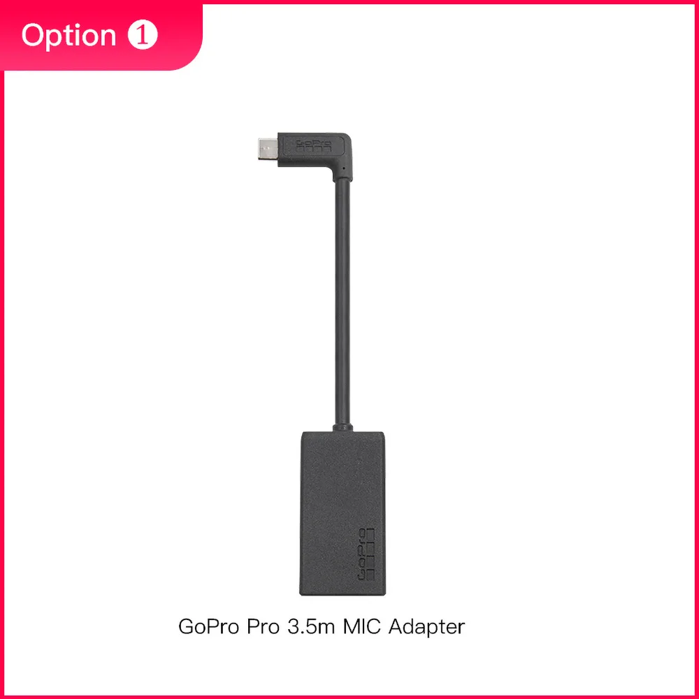 GoPro Pro 3 5 мм Mic адаптер для HERO 8 7 6 Black Hero Session AAMIC-001 Go официальный оригинальный