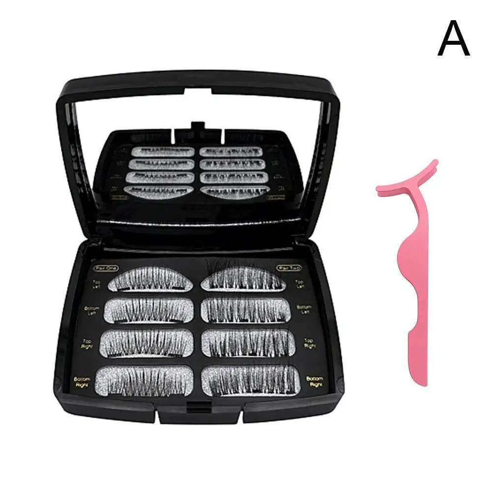 3D магнит глаз Комплект ресниц Накладные ресницы на магнитах 4 части магниты