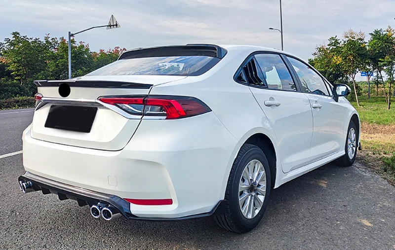 Боковые юбки спойлер для бампера 2020 toyota corolla PP и автомобильный из углеродного