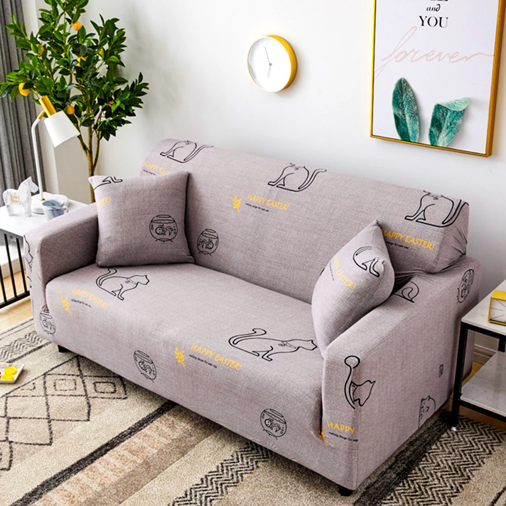 SearchI Stretch Slipcovers Sectional Elastic Sofa Cover Living Room Home Couch L shape Armchair Decor |