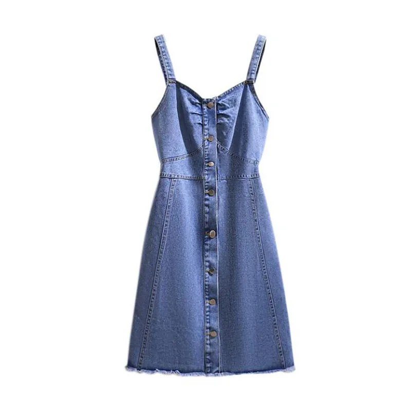 По сравнению с Размеры d для женщин без рукавов из джинсовой ткани девочек платье