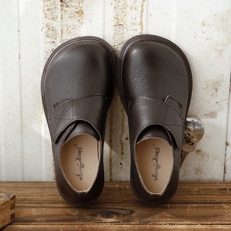 

Оригинальные туфли Careaymade из натуральной кожи в японском стиле, простые удобные туфли ручной работы с низким верхом, женская обувь