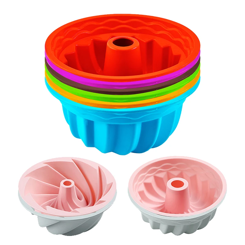 

9 Inch Silicone Non-Stick Bakeware Cake Molds Gear Shape DIY Mousse Chiffon Pudding Jelly Ice Creams Toast Bread Baking Moulds