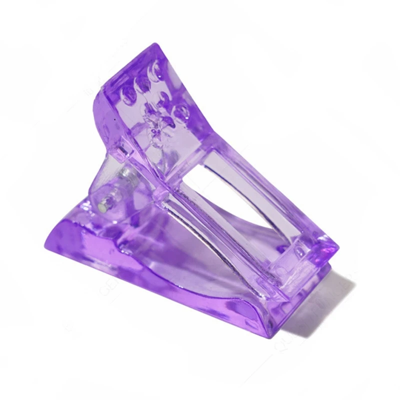 Q1QD Nail Tips Clip for Quick Building Gel Nail Forms Clips Finger Extension UV LED Builder Clamps