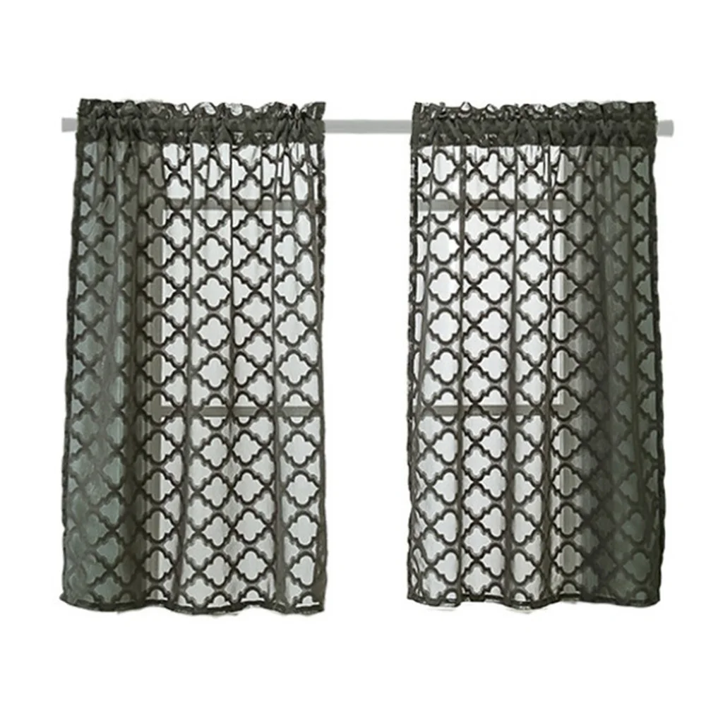 Один кусок кружева кофе короткие занавески s кухонный шкаф книжная полка