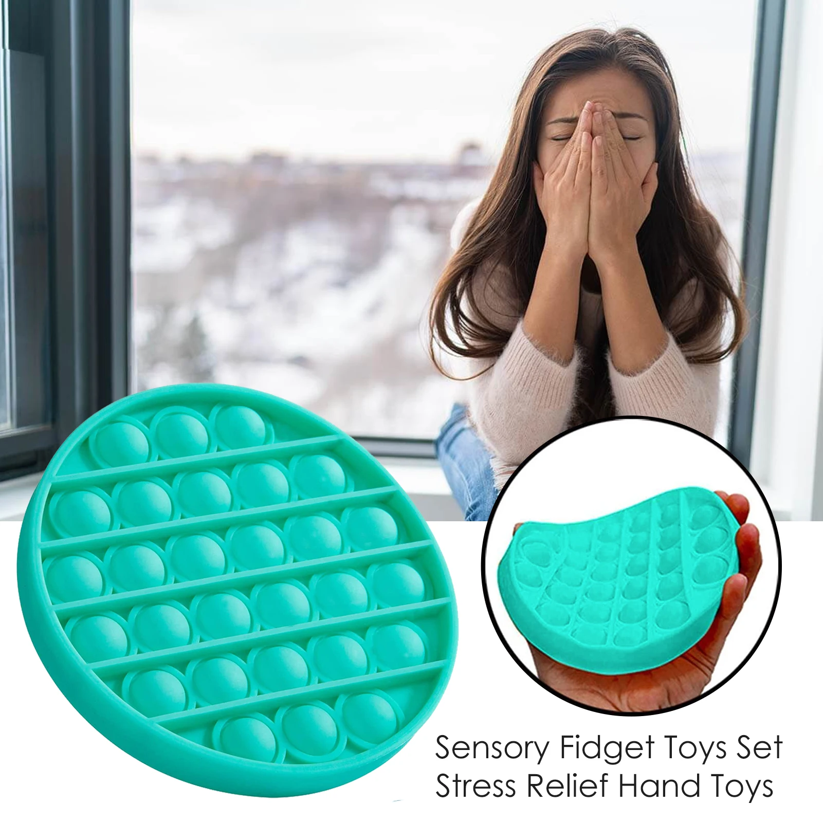 

13 Pack Fidget Sensory Toy Set Stress Relief Autism Anxiety Relief Stress Pop Bubble Fidget Decompression Toys For Kids Adults