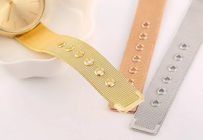 Часы наручные женские из нержавеющей стали брендовые Роскошные повседневные с