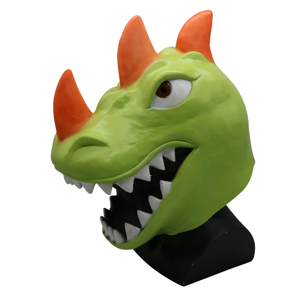 Маска на Хэллоуин 2019 Реалистичная Мода Косплей смешная маска динозавра Рекса