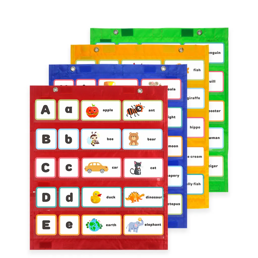 

Pocket Chart with 104 Cards Reading Games for Kids Teaching Educational