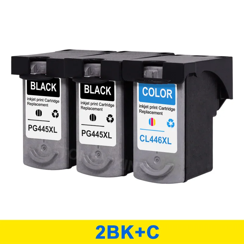 2BK1C Toney universal(король PG445 чернильный картридж PG 445 CL446 CL 446 для Canon pixma MX494 MG2440 MG2540 MG2940 MG2942 MG2944 IP2840 принтер - Цвет: 2BK1C