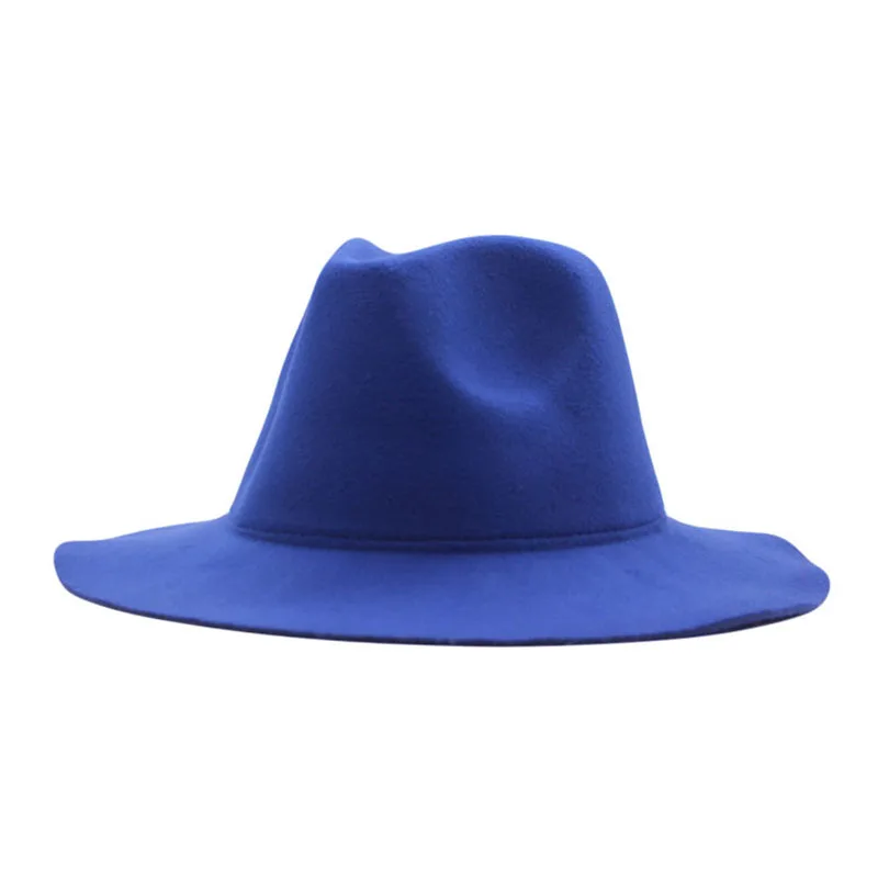 

Vintage Fedora Men Gentleman Wool Wide Brim Top Hat spring Autumn for Women Chapeau Church Hat Bowler Ladies elegant Jazz Hats