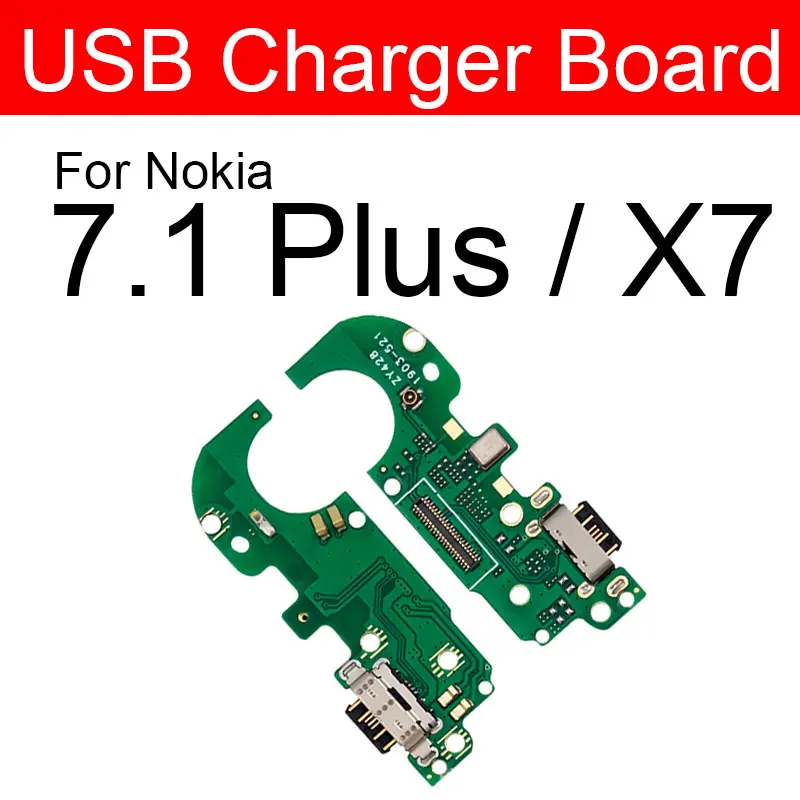For Nokia X7 7.1Plus Charger USB Jack Board For Nokia 2 2.1 3 3.1 Plus 5 5.1 6 6.1 7 7.1 Plus 8 Charging USB Port Board Module Replacement Parts - Цвет: For Nokia X7 7.1Plus