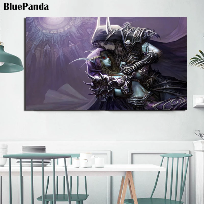 Настенная картина Warcraftes с изображением мира Картина на холсте высоким