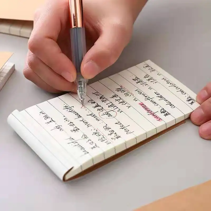 Блокнот из крафт бумаги карманный блокнот для учебы и работы Офисные аксессуары