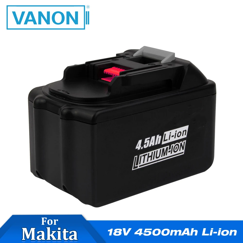 VANON 2 шт. 18В 4500 мАч литий ионный 4.5Ah Сменные электроинструменты аккумуляторная