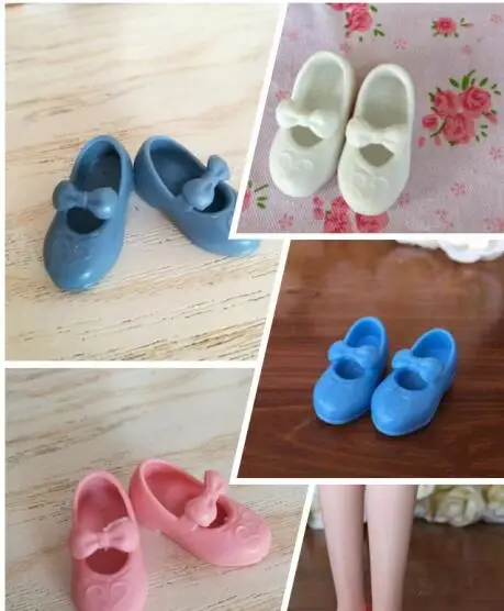 Бесплатная доставка 4 пара/лот туфли Мэри Джейн для куклы блайз обувь с бантами