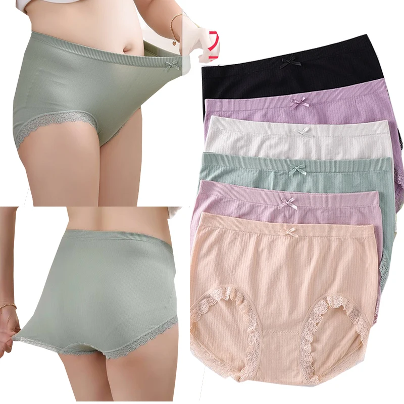 

Трусы женские бесшовные, кружевные, женские трусики хлопковые, размера плюс